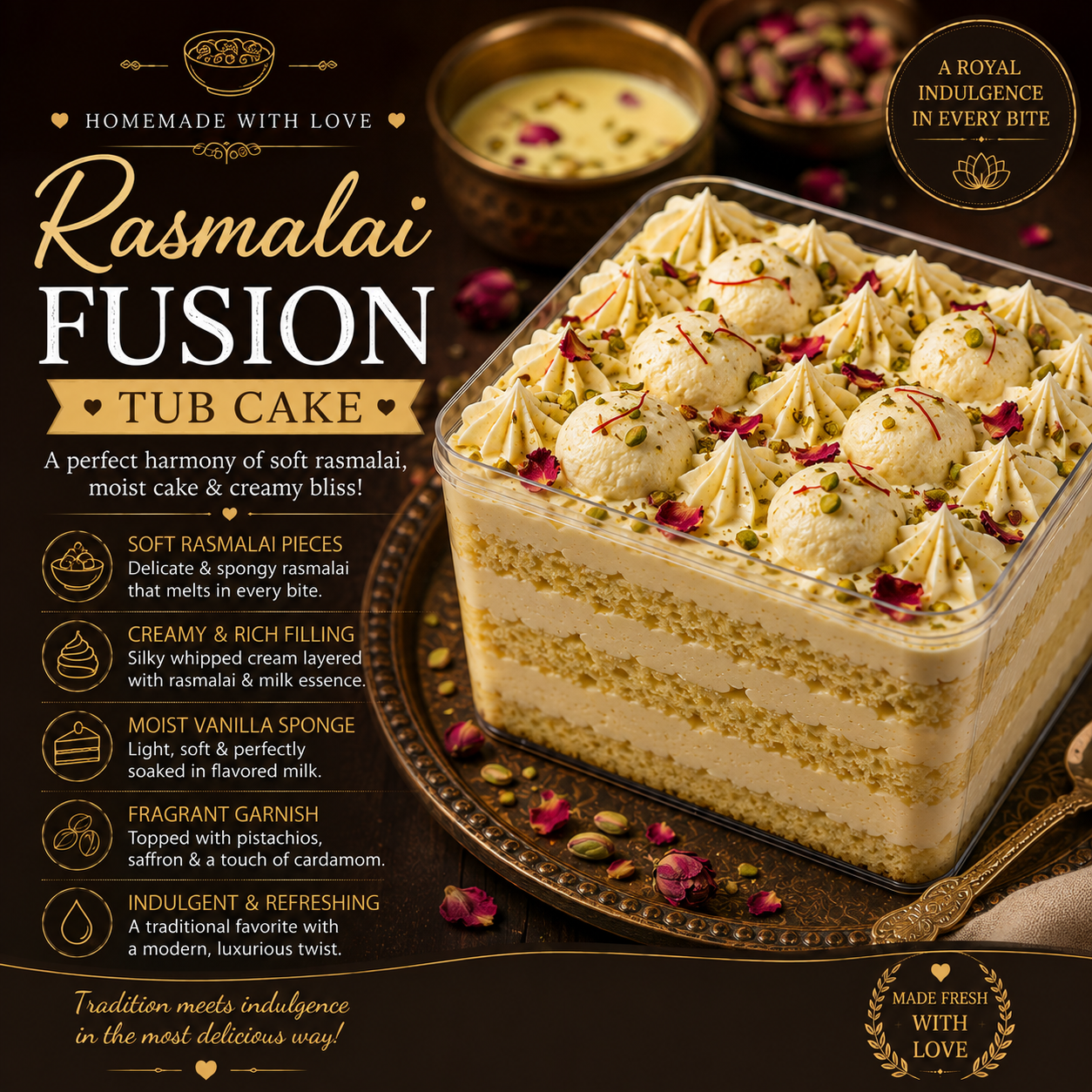 Rasmalai Fusion – Royal Indian Dessert